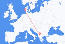 Flyreiser fra Ohrid, Nord-Makedonia til Westerland, Tyskland