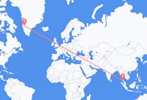 Flyg från Krabi, Thailand till Kangerlussuaq, Grönland