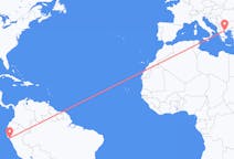 Flyreiser fra Chiclayo, Peru til Thessaloniki, Hellas