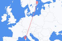 Flyrejser fra Ajaccio til Stockholm