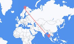 เที่ยวบิน จาก บันดาอาเจะฮ์, อินโดนีเซีย ไปยัง Kiruna, สวีเดน