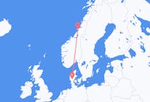 Flights from Rørvik, Norway to Billund, Denmark