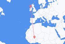 Flights from Ouagadougou, Burkina Faso to Donegal, Ireland