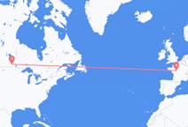 Flyg från Winnipeg, Kanada till Tours, Frankrike