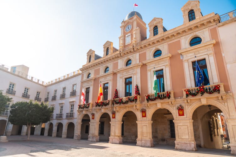 Photo of town Hall Square in the city of Almeria, Andalusia. Spain. 
