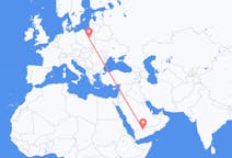 Flights from Sharurah, Saudi Arabia to Warsaw, Poland
