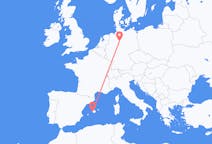 Flights from Palma de Mallorca in Spain to Hanover in Germany