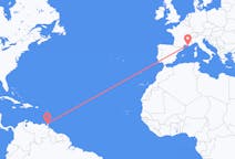 Flights from Port of Spain, Trinidad & Tobago to Marseille, France
