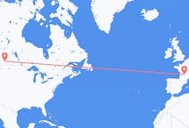 Flyg från Regina, Saskatchewan, Kanada till Brive-la-gaillarde, Frankrike