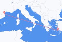 Loty z miasta Kalimnos do miasta Perpignan