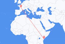 Flyreiser fra Lamu, Kenya til Limoges, Frankrike
