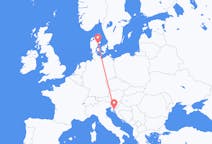 Flyreiser fra Rijeka, Kroatia til Aarhus, Danmark