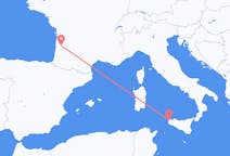 Flights from Bordeaux, France to Trapani, Italy
