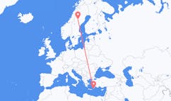 Flights from Vilhelmina, Sweden to Karpathos, Greece