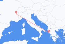 Flyg från Chambery till Korfu