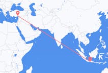 Vluchten uit Yogyakarta, Indonesië naar Adana, Turkije