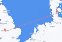 Voli da Sonderborg, Danimarca a Birmingham, Inghilterra