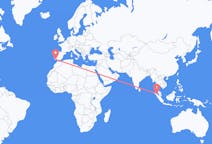 Flyrejser fra Medan, Indonesien til Faro Distrikt, Portugal