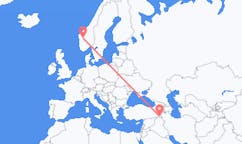 Flights from Sogndal, Norway to Hakkâri, Turkey