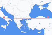 出发地 土耳其从奥尔杜出发目的地 意大利那不勒斯的航班