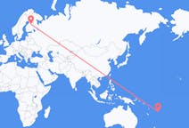 Flights from Kadavu Island, Fiji to Kajaani, Finland
