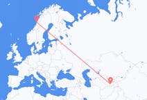 Fly fra Dusjanbe til Sandnessjøen