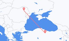 Flyg från Tokat, Turkiet till Iași, Rumänien
