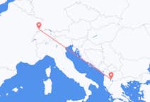 Lennot Baselista Ohridiin