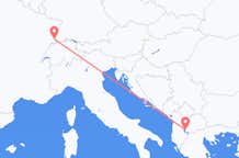 Flyg från Mulhouse till Ohrid