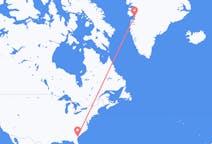 미국 사바나에서 출발해 그린란드 일루리사트에게(으)로 가는 항공편