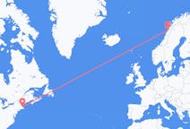 Flights from Boston, the United States to Bodø, Norway