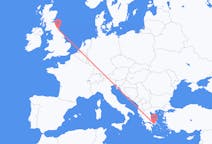 Flyrejser fra Newcastle upon Tyne til Athen