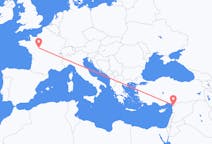 Flyreiser fra Tours, Frankrike til Hatay Province, Tyrkia