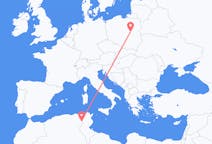 Flyg från Tébessa, Algeriet till Warszawa, Polen