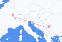 Flyg från Dole, Frankrike till Niš, Serbien