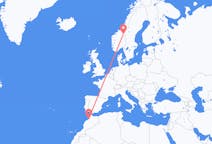 Flights from Rabat, Morocco to Røros, Norway