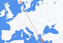 Voos de Kristiansand, Noruega para Cárpatos, Grécia