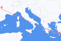 Flights from Brive-la-Gaillarde in France to Rhodes in Greece