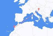 Flyg från Essaouira, Marocko till Zagreb, Kroatien