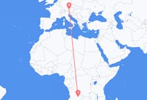 Flyg från Luena, Angola till Salzburg, Österrike