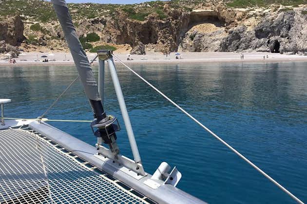 Private Full Day Catamaran Cruise from Rhodes with food & drinks