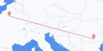 Flyg från Frankrike till Rumänien