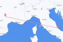 Vluchten van rodez, Frankrijk naar Pescara, Italië