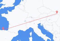 出发地 斯洛伐克从 科希策目的地 西班牙桑坦德的航班