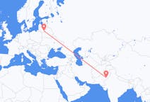 Flyg från Bahawalpur, Pakistan till Vilnius, Litauen