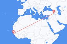 Flights from Bissau to Van