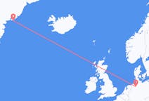 Flyg från Kulusuk, Grönland till Bremen, Tyskland