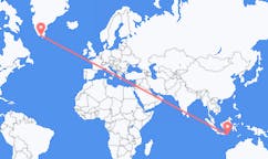 出发地 印度尼西亚丹帕沙目的地 格陵兰纳萨克的航班
