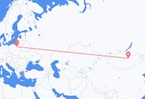 Flights from Ulaanbaatar, Mongolia to Szymany, Szczytno County, Poland