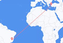 Flyrejser fra Ipatinga, Brasilien til Izmir, Tyrkiet